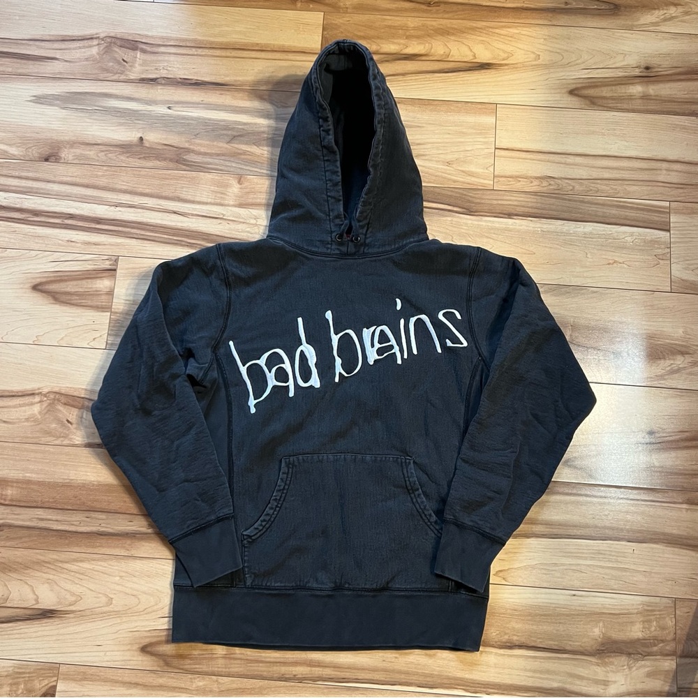 Vintage 2008 SUPREME x Bad Brains Hoodie Collab Small Black